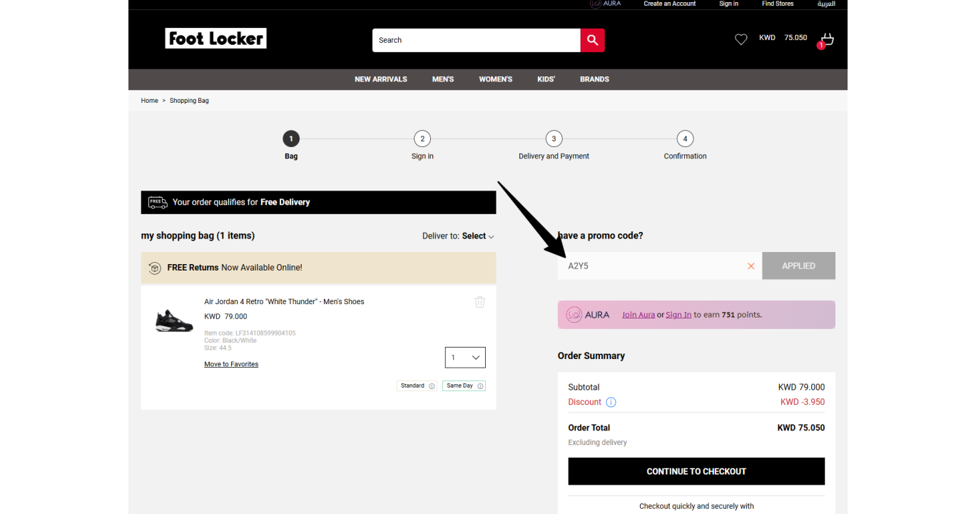 Foot Locker Kuwait Coupon Code - 10% OFF