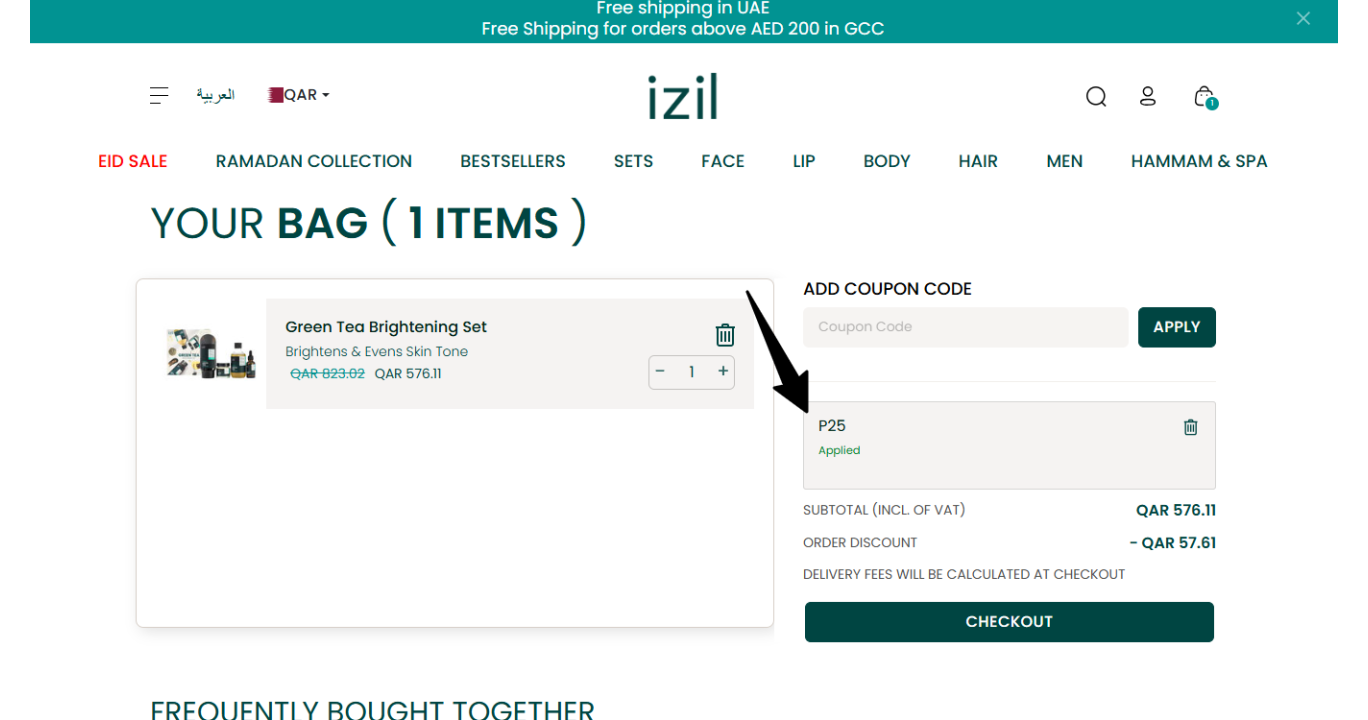Izil Beauty Qatar Coupon Code: 5% Off