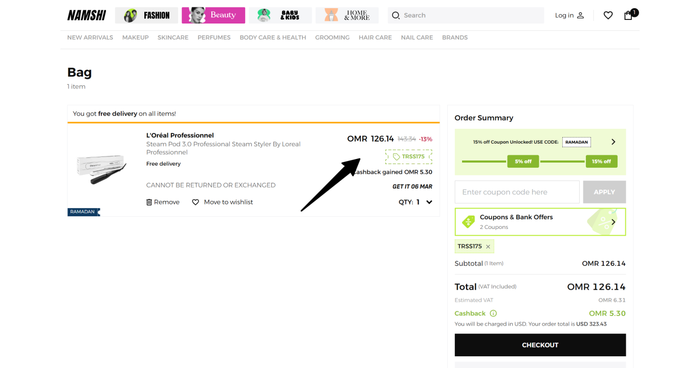 Namshi Ramadan Sale: 80% OFF + 20% Cashback