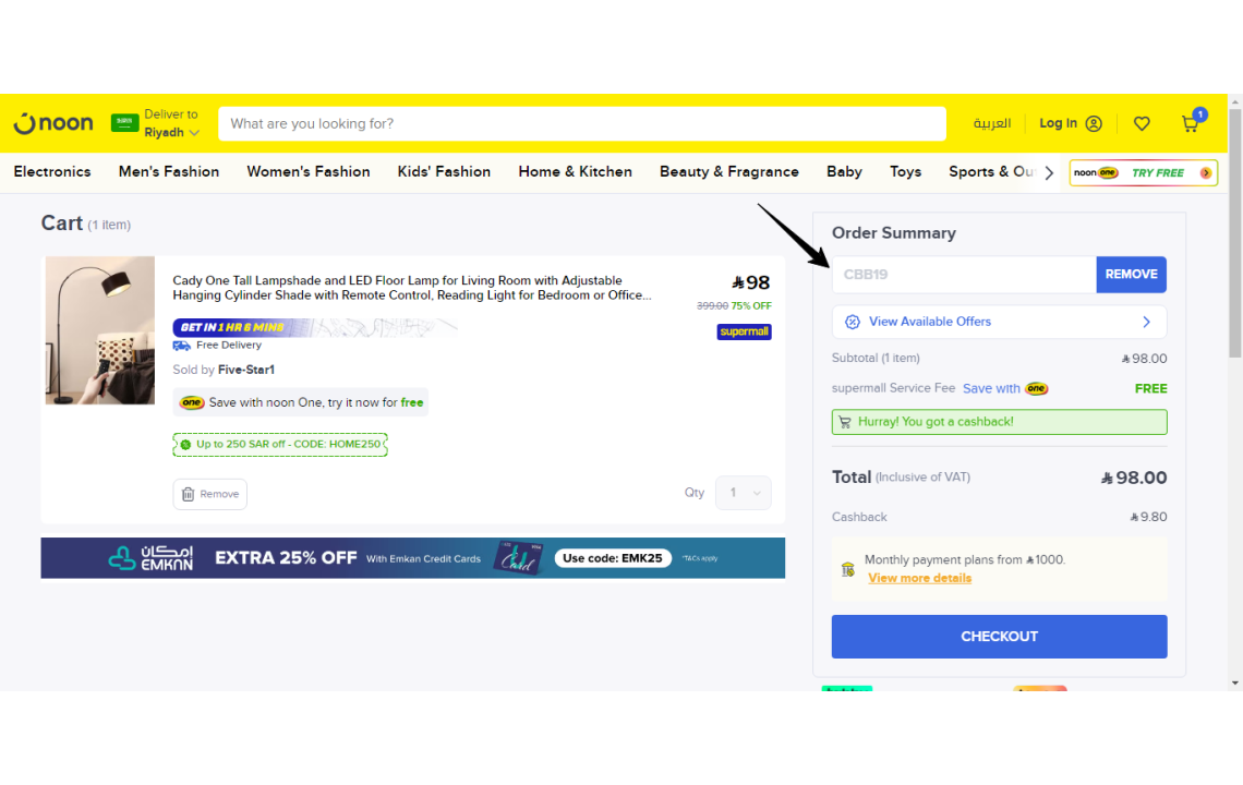 60% OFF Noon Big Summer Sale + 10% Cashback