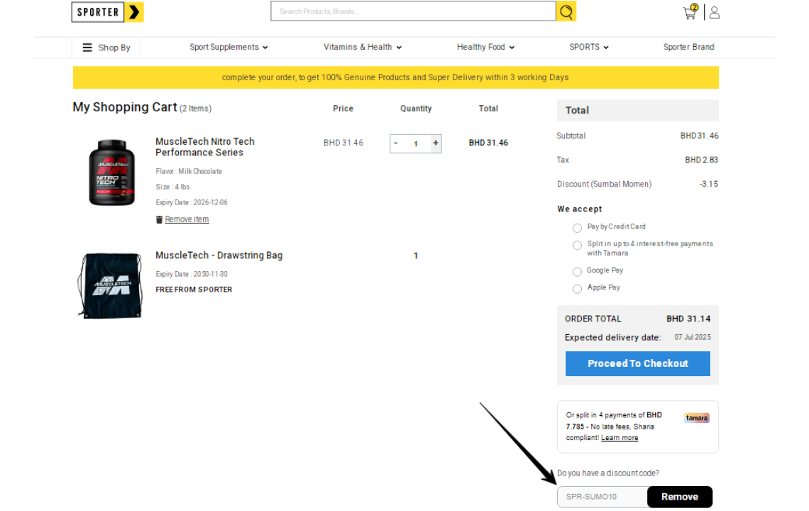Best Sporter Coupon Code - 10% OFF