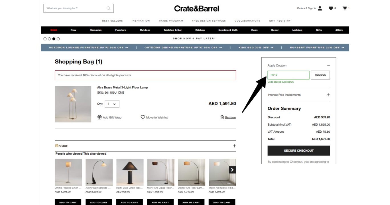 Best Crate & Barrel Discount Code - Up to 16% OFF