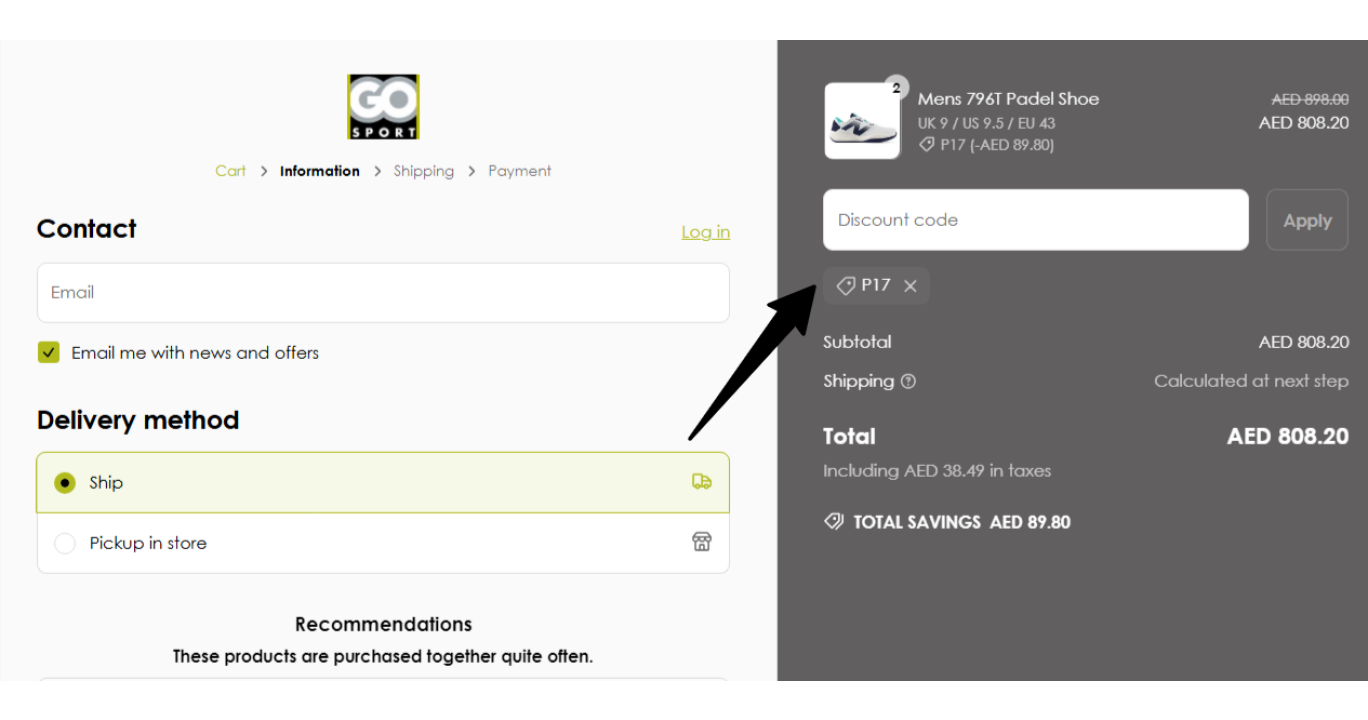 Go Sport UAE Coupon Code - 10% OFF
