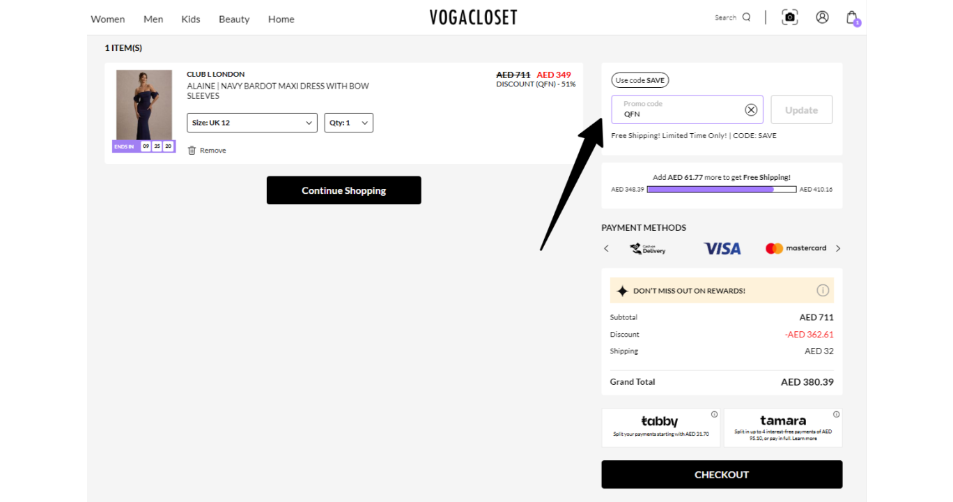 Best VogaCloset Coupon Code - Get 21% OFF