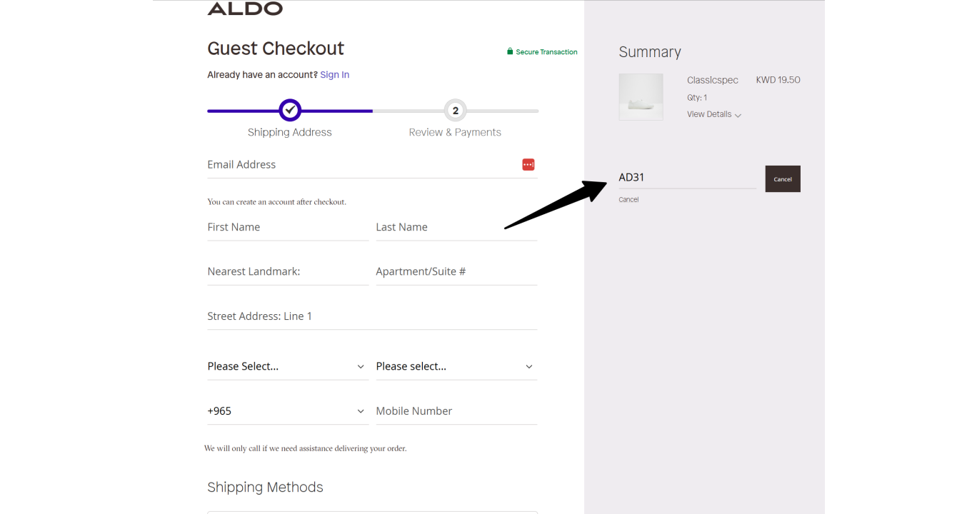 Aldo Kuwait Coupon Code – 15% OFF
