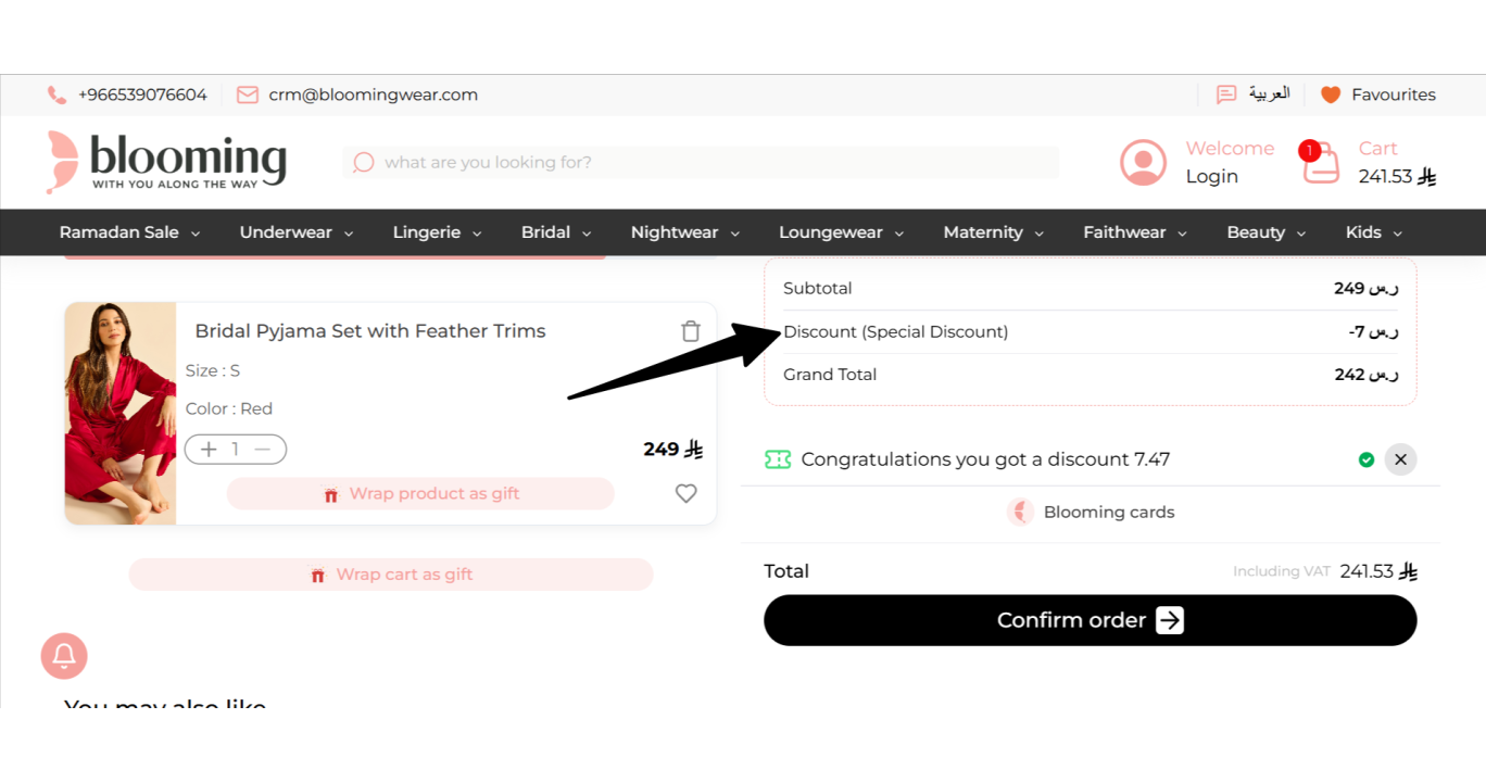 Free Gift + 5% OFF On Orders Over SAR 800