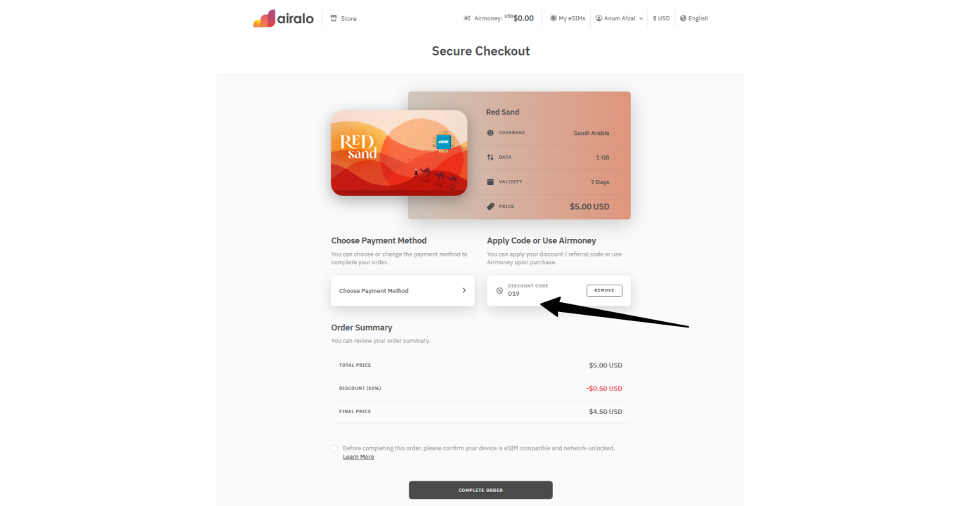 Get Airalo $3 Airmony + 10% OFF Upon Friend Referral