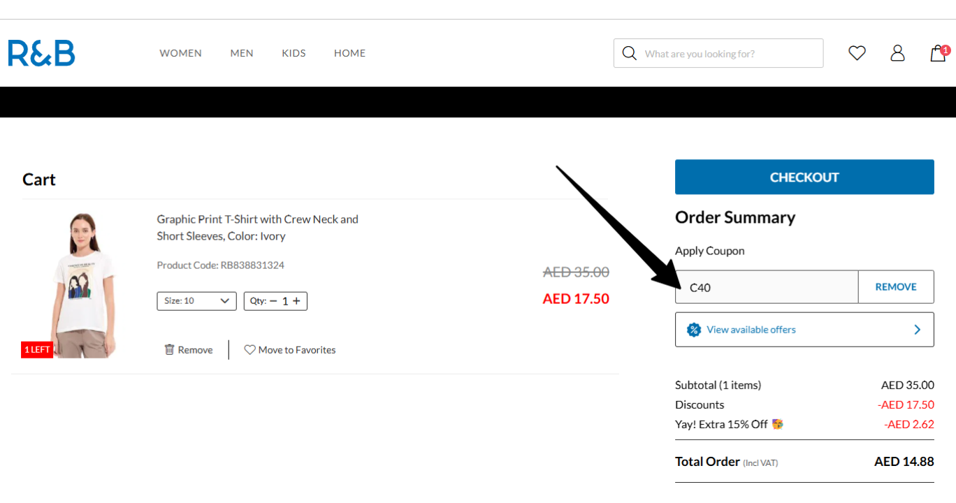 R&B Fashion Oman Coupon Code - 15% OFF