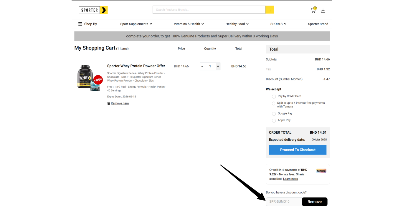 Best Sporter Coupon Code - 10% OFF