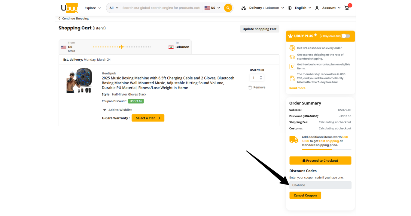 Latest Ubuy Coupon Code - 5% Off